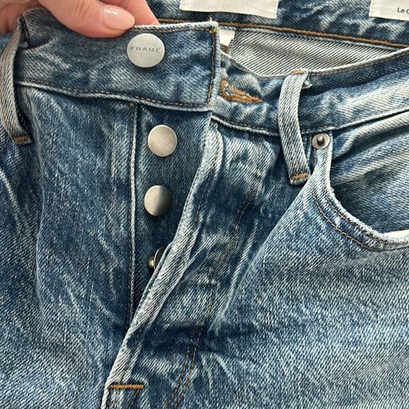 Frame Jeans High-Waisted Distressed 28 - Picture 9 of 10